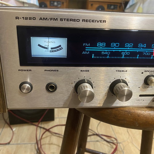 Superscope R-1220 vintage stereo amplifier used, designed by Marantz