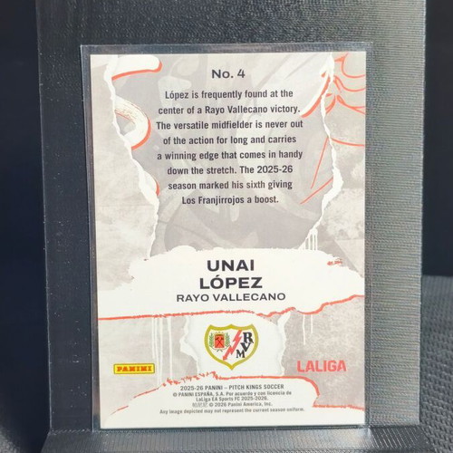 Panini Pitch Kings LaLiga 25-26 card lot 4 Vallecano & Girona FC