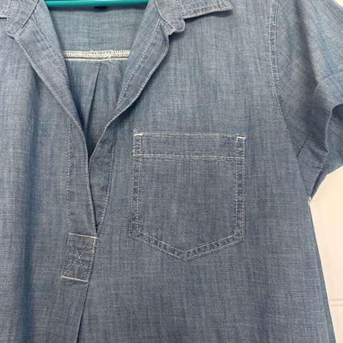 Gap denim dress short sleeve like new, blue