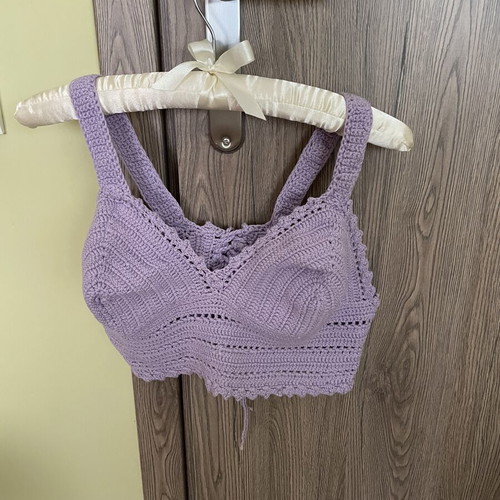 Handmade lilac top new