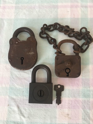 Old padlocks used