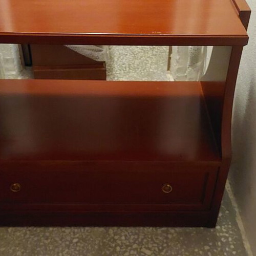 Solid walnut table, Varagki design, handmade, 1999