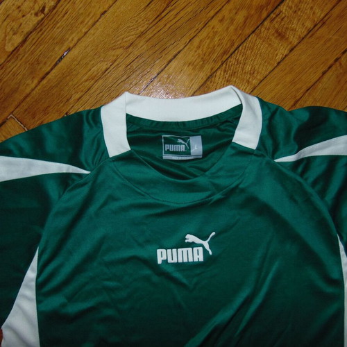Puma football training shirt green size L new