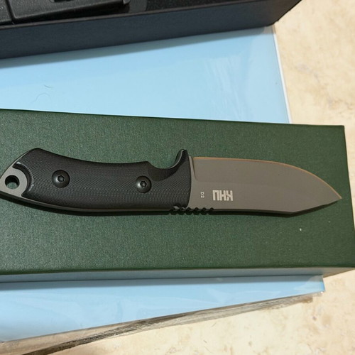 Survival Knife like new with iron handle and plastic sheath