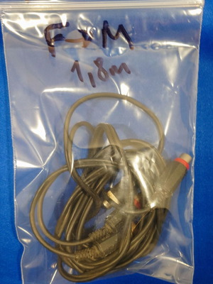 Professional RCA audio cable 1.8m used, female-male
