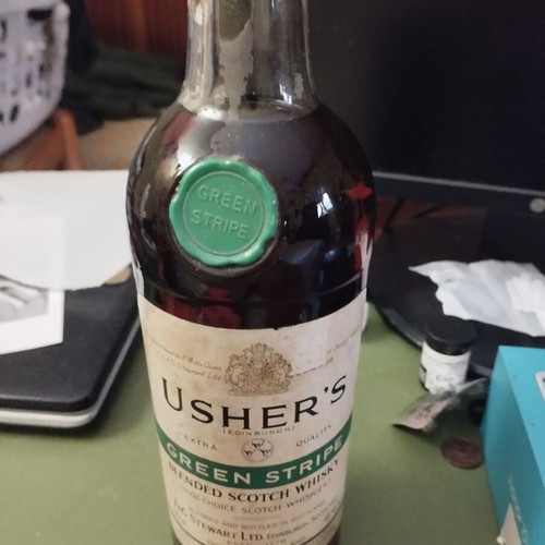 Usher's Green Stripe Blended Scotch Whisky about 70 years old, special edition