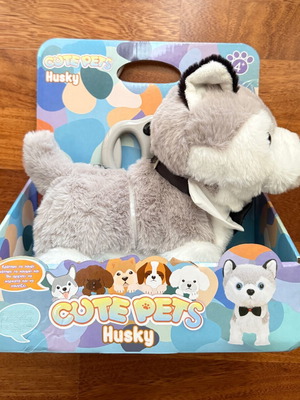 Husky dog and mechanical small parrot new toys