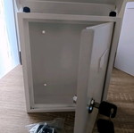 Metal white mailbox new