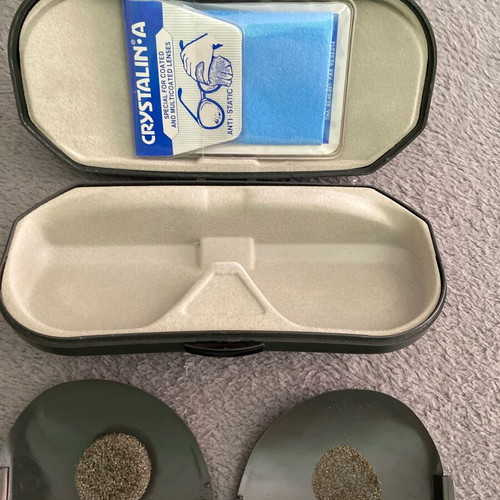 Longines glasses case used, gray authentic