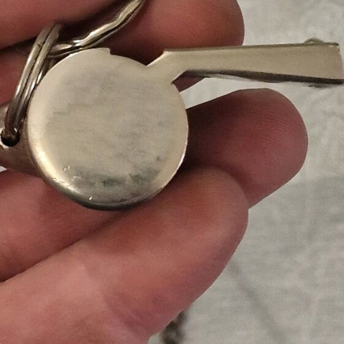 The Acme Thunderer whistle used, made in England