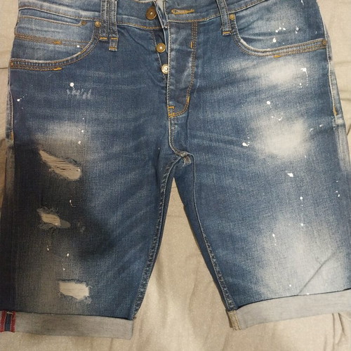 Acerbis denim bermuda shorts like new, size 34, blue