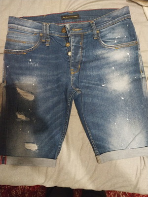 Acerbis denim bermuda shorts like new, size 34, blue