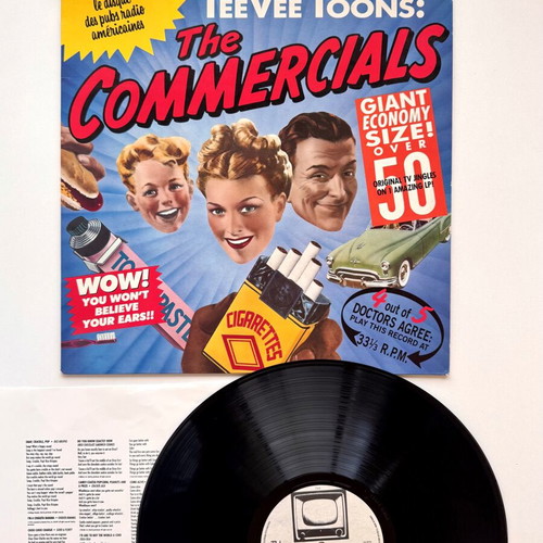 TeeVee Toons The Commercials LP like new, pop genre