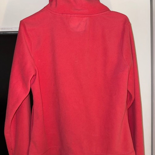 Yessica pink fleece jacket used with slight zipper wear