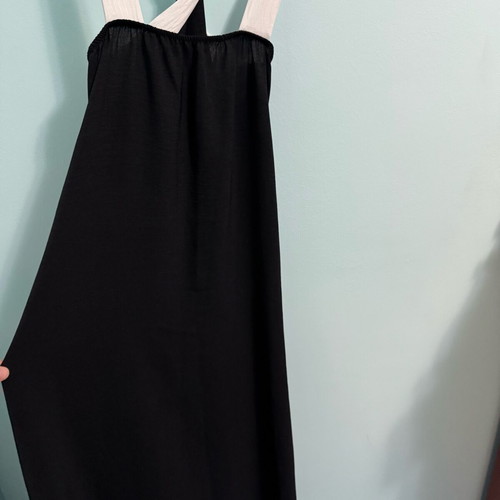 Shooting Star Italy black maxi dress used with crisscross back