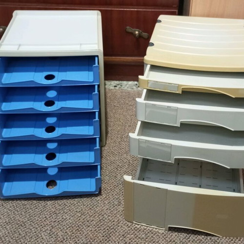Office filing drawers used, set of 2, A4 size