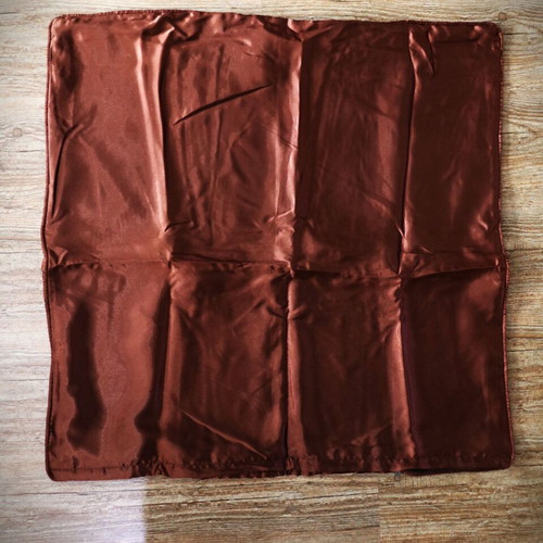 Pillowcase dark brown 77x75 cm 100% Siam silk