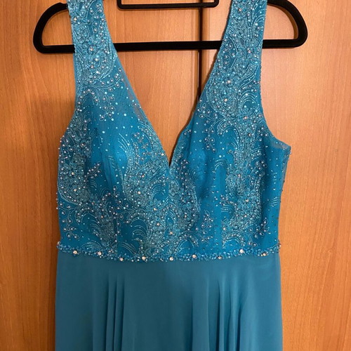 Official long dress turquoise new, size L
