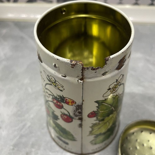 Vintage Tin Sugar Shaker Regency Ware used