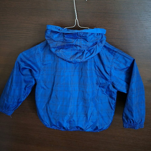Knot So Bad reversible jacket like new, size 92, blue/plaid