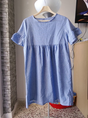 Summer dress size L, like new, blue