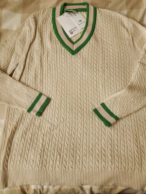 Cashmere Sweater size L new, white