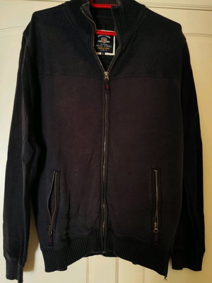Men's cardigan used, blue, size L