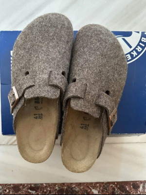 Birkenstock Boston παντόφλες σχεδόν αφόρετες, μέγεθος 41, καφέ