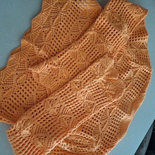 Amisu knitted blouse like new, orange, size S