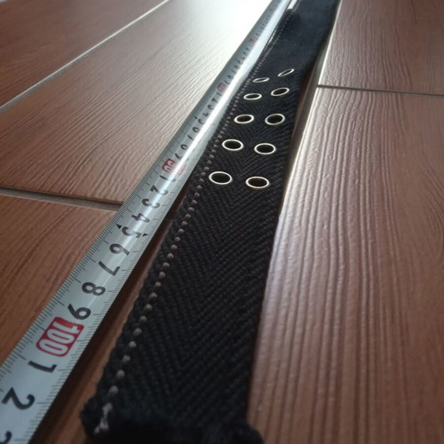 Fabric belt used, black, size 100
