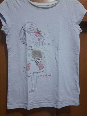 Mothercare white T-shirt like new for ages 6-8