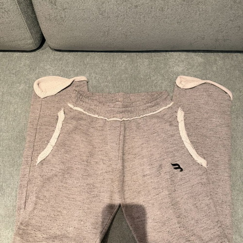 Begatti sweatpants like new, size small, gray with frayed edges
