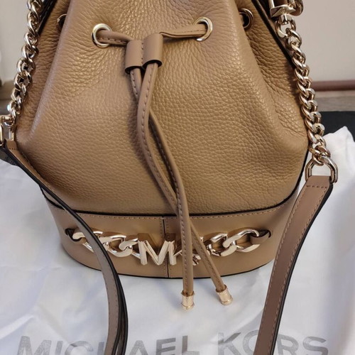 Michael Kors original limited edition leather crossbody bag, beige