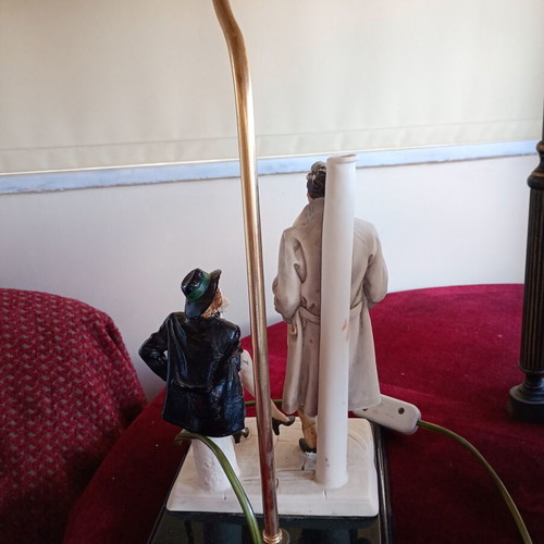 Table lamp used, height 65 cm