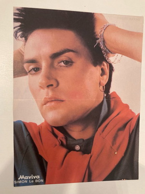 Simon Le Bon - Bryan Adams Αφίσα από περιοδικό Μανίνα Σε καλή κατάσταση Τιμή 5 Ευρώ