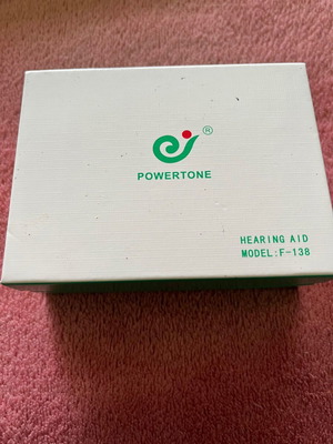 Hearing aid 3 pieces Powertone new, model F-138