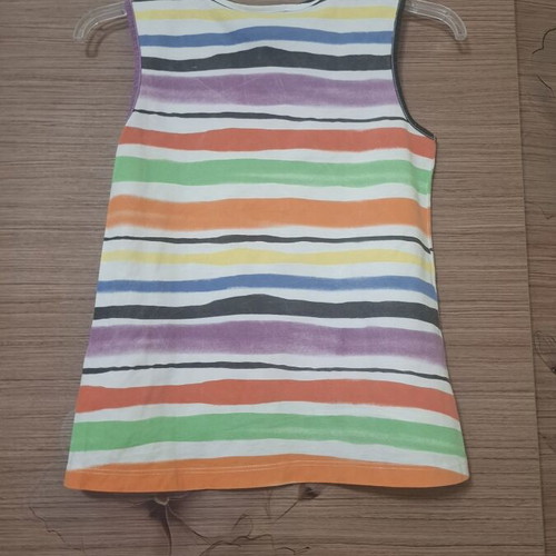 Mexx sleeveless blouse used, colorful stripes, 134 cm, 9-10 years