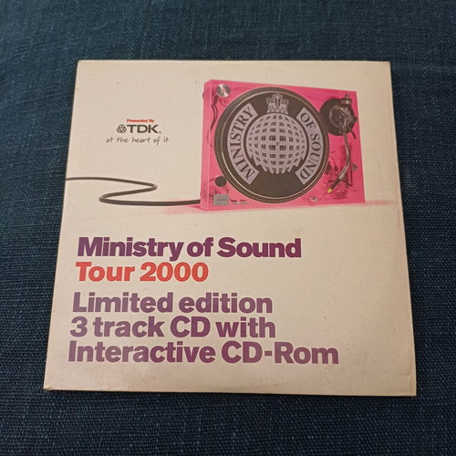 Ministry of Sound Tour 2000 CD limited edition σαν καινούργιο με διαδραστικό CD-ROM