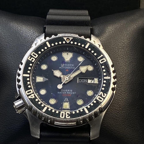 Citizen Promaster Diver 200m αυτόματο ρολόι μεταχειρισμένο, μπλε καντράν