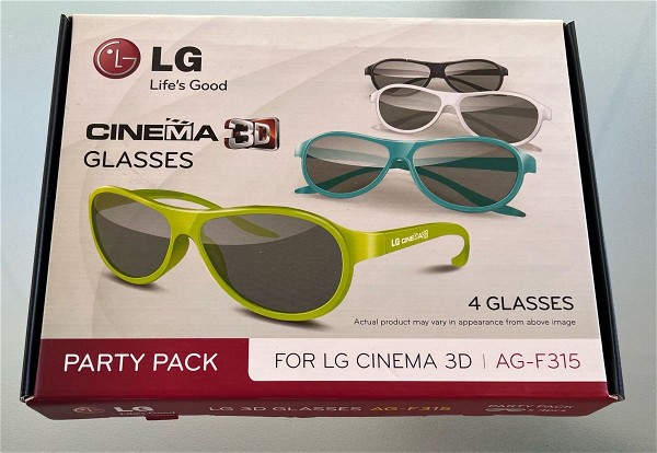  LG cinema 3d glasses party pack kenourgia
