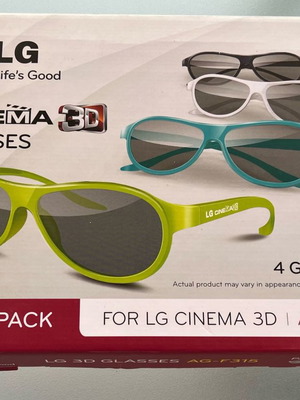 LG Cinema 3D Glasses Party Pack New