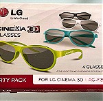  LG cinema 3d glasses party pack καινούργια