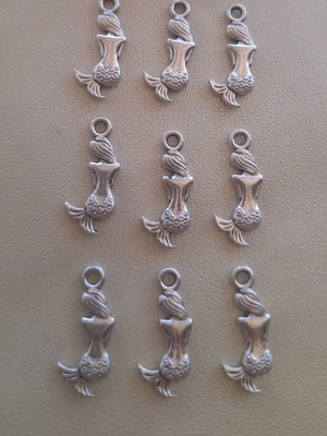 9 mermaid charms for crafts