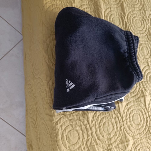 Adidas φόρμα large μεταχειρισμένη, μαύρο και άσπρο