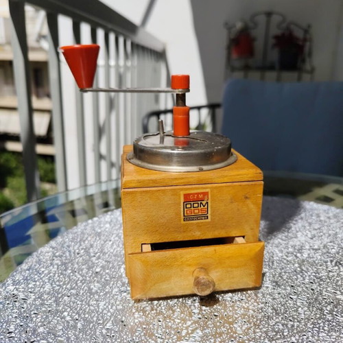 DomGos Vintage Coffee Mill used, Polish manual grinder
