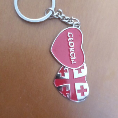 Keychain from Georgia with heart design