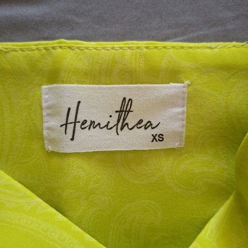 Hemithea set crop top and palazzo pants like new, green, size XS