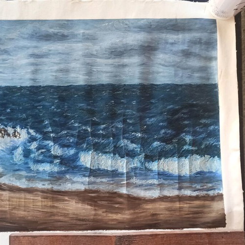 Canvas painting made to order 47 x 64 cm without frame
