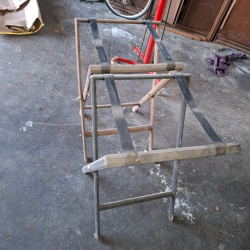 Serving tray stand used