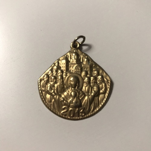 Pendant amulet with Panagia used